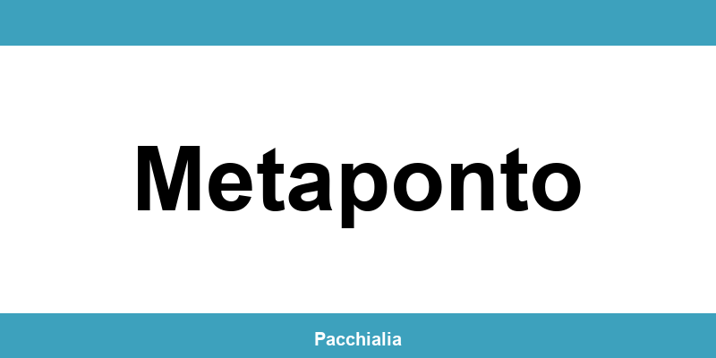 Contatti dell’ufficio Poste Italiane a Metaponto