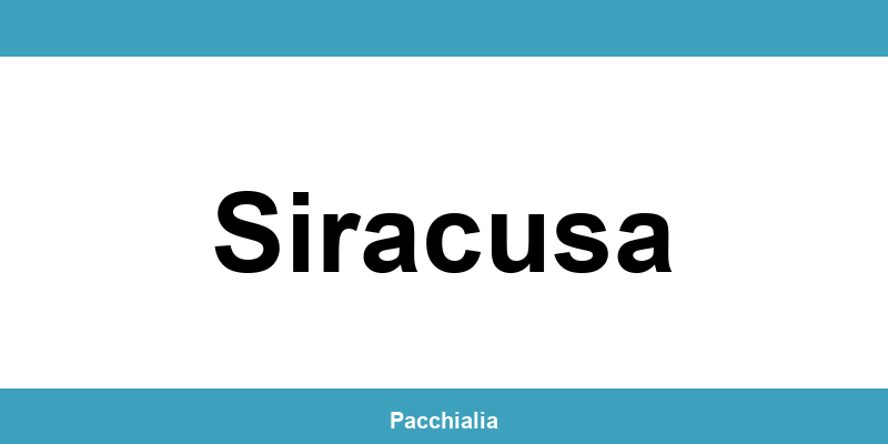 Contatti dell’ufficio Poste Italiane a Siracusa